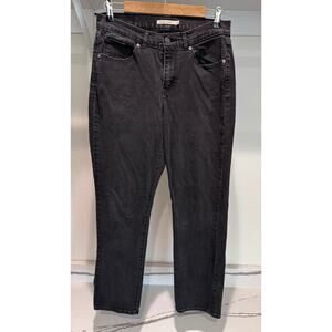 Levi's Women's‎ Classic Straight Black Denim Jeans Size 10